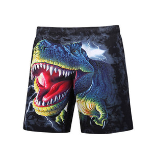 3D Dinosaur Beach Shorts