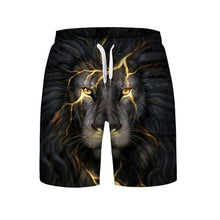 Load image into Gallery viewer, 3D Lion Beach Shorts