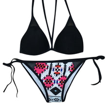 Load image into Gallery viewer, Black Geometry Bikini